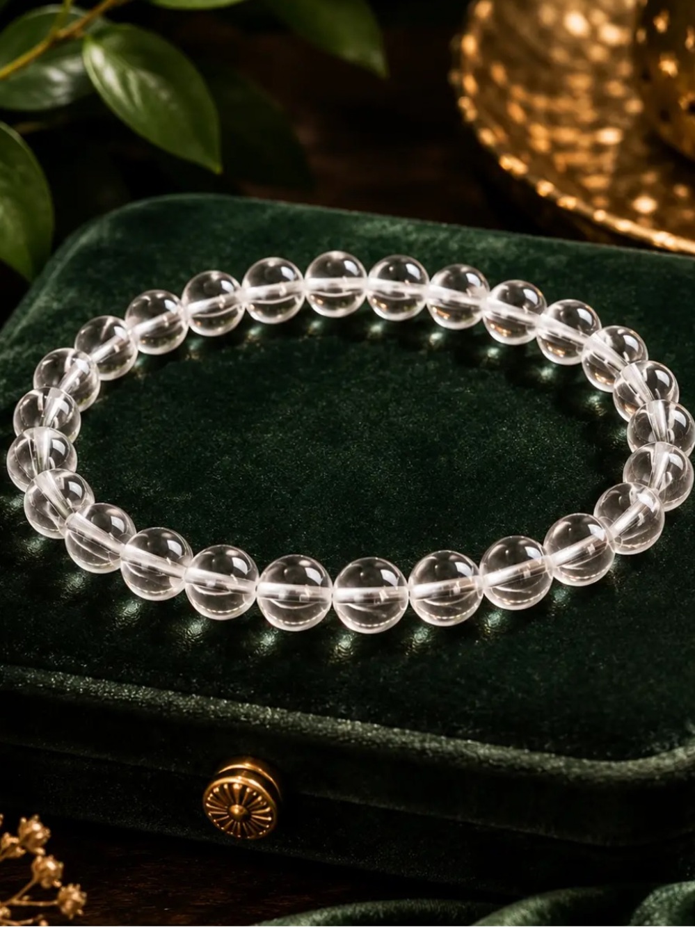 🆕New Clear Quartz 8mm Healing Gemstone Bracelet